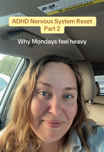 If Mondays feel heavy with ADHD, it’s not laziness. It’s nervous system transition. Save this for slow starts. #ADHD #executiveDysfunction #adultADHD #nervousSystemRegulation