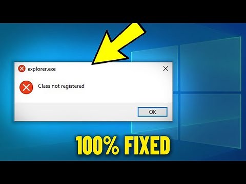 Fix Class not registered in Windows 10 / 11 / 8 / 7 - How to Solve class Not Registered Error ✅