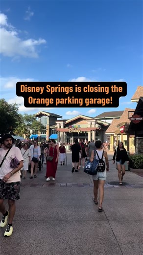 Disney Springs Orange Parking Garage Refurbishment Details