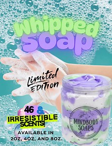Limited Edition Whipped Soap: Vegan, Moisturizing, Handmade - Etsy