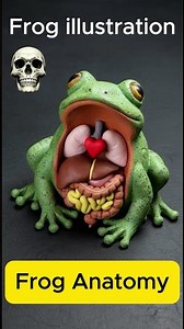 Frog's Anatomy Illustration for Education | 01
