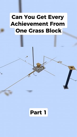 Achieving Everything from One Minecraft Grass Block