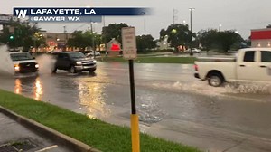 5.5K views · 72 reactions | Check out this street flooding in Lafayette, LA from earlier Monday night. Strong storms knocked out power to over 82k customers across the state | WeatherNation | Facebook