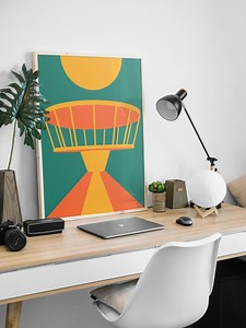 Retro-futuristic Space Shop Art Print | Mid-century Modern (digital Download) - Etsy Canada