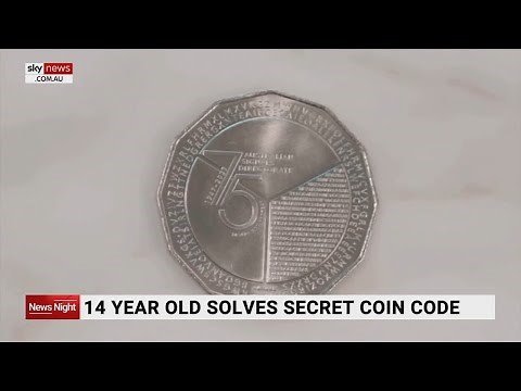 Secret code hidden on coin solved by a 14-year-old boy