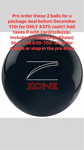 Pre order these 2 balls for a package deal before December 11th for ONLY $375 cash!! Add taxes if with card/zelle/zip. Includes drilling/Grips/Outer/Slug. Call 630-750-3523 for details or stop in the pro shop | The Sure Fit Pro Shop Inc.