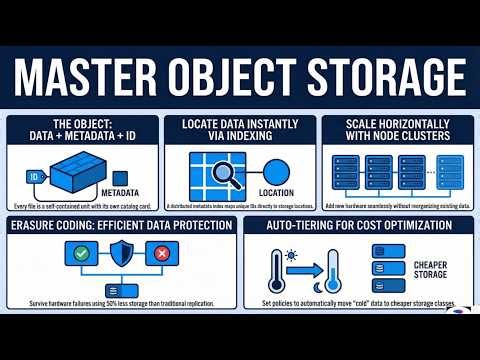 System Design Essentials | Data Stores/DB | Object Storage Explained: S3 Arch, Erasure Coding