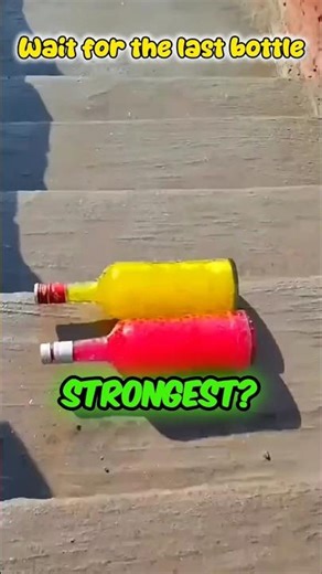 2 Bottles Drop Test – Which One Survives the Stairs? 😱 #shorts # USA