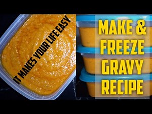 Make & freeze Gravy recipe| ramzan special |easy gravy recipe for meat |how to make & freeze curry
