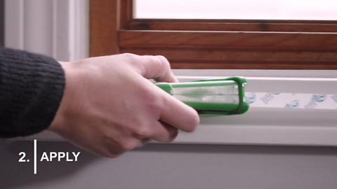 Duck Brand Double-sided Window Kit Tape, Clear, 0.5 in. x 24 ft.