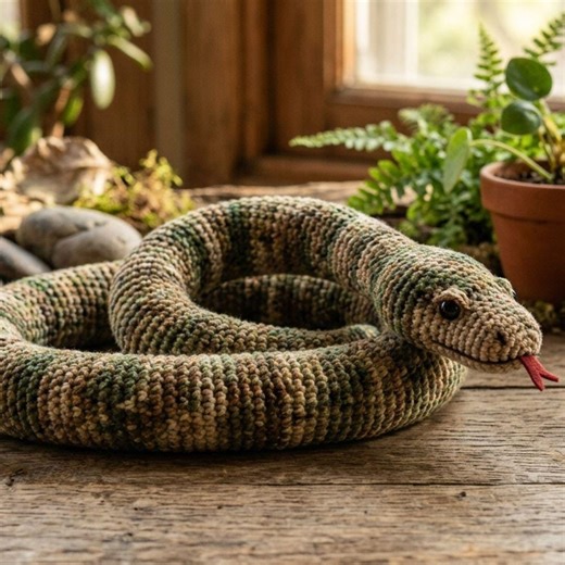 Realistic Snake Amigurumi Crochet Pattern – Reptile Plush PDF - Etsy