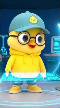 Cute chick learns Coding Fun#cartoon #3danimation #animation