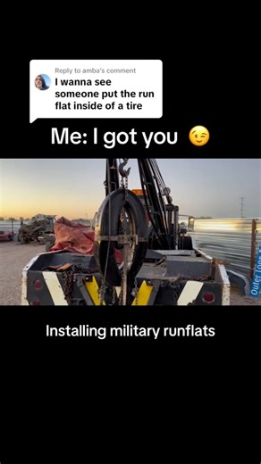 Throwback Thursday to when I used my Cummins swapped tow truck with the Holmes wrecker to install a massive 45-inch military tire with a run-flat insert. These things are no joke to mount, and you can see just how much work it takes to get one of these beasts seated. Heavy duty gear, old-school equipment, and pure mechanical muscle. #military #militarytire #ThrowbackThursday #TowTruck #MilitaryTruck #RunFlatTire #MechanicLife #HolmesWrecker #TruckBuild #OffRoading #HeavyEquipment #VintageTools #