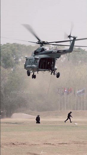 Unleashing Fearlessness from Above: NSG Commandos Execute Daring Heliborne Slithering Operation