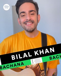 Bilal Khan & a 🎸 = a pretty awesome 60 second concert. Hear #Bachana again: spoti.fi/3gizmAT | Spotify Pakistan