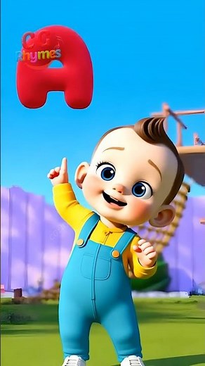 Learn ABC with Cgrhymes | Abc Song & Nursery Rhymes & Kids Songs #shorts #childrensongs #abcd