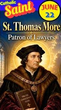 St Thomas More~Catholic Saint for June 22~#shorts