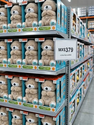 Peluche Anti Ansiedad con Respiración Real - Juguete Sensorial con Música y Luces Nocturnas para Aliviar Estrés y Ayudar a Dormir, Ideal para Bebés, Niños y Adultos