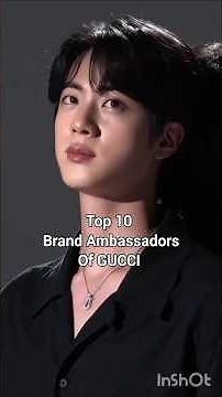 Top 10 Popular Brand Ambassadors Of GUCCI 😍💖 #Gucci #brandamabassdors