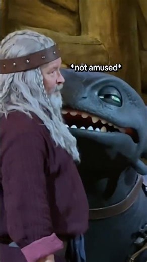 Toothless isn’t a fan of dad jokes.