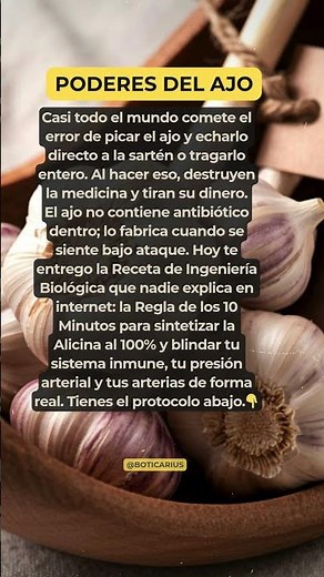 EL ERROR DEL AJO 🧄 ¡Cómo ACTIVAR todo su poder Antibiótico!
