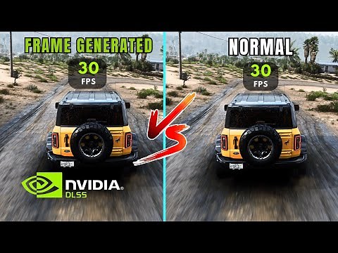 Frame Generation VS Normal FPS / Side by Side Comparison