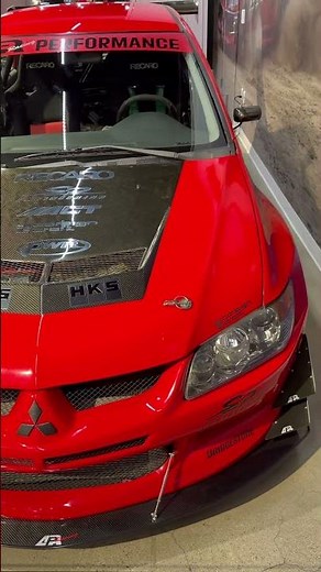 Checking out ‪@dustiinw‬ Evo 8 at the Petersen Automotive Museum! #jdm #evo8 #fyp #fastandfurious