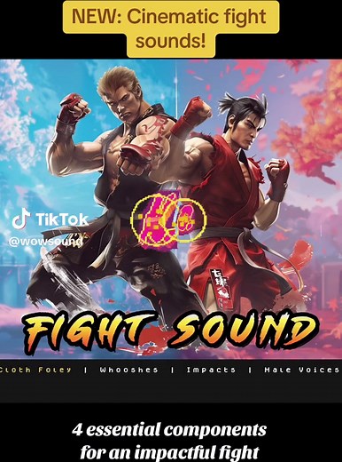 Cinematic Fight Sound Effects Pack for Gaming
