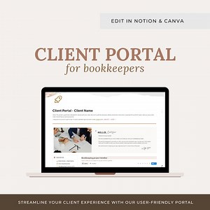Notion Client Portal Template: Bookkeepers & Accountants (editable Template) - Etsy UK