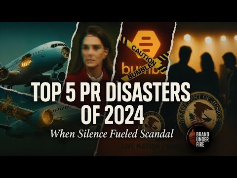 Top 5 PR Disasters of 2024: When Silence Fueled Scandal 🔥