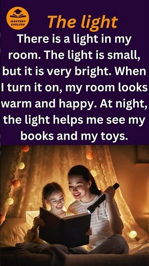 the light simple and perfect for beginners: Vocabulary in English through stories #learnenglish