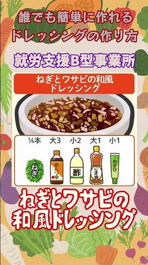 簡単に作れるドレッシングの作り方 NO5 簡単なネギとワサビの和風ドレッシング