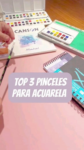 12K views · 42 comments | ️ #pinceles #acuarela ️ Top 3 pinceles  by @noridibuja ️ para acuarelistas que recién comienzan ‍ artistas profesionales  ¡y para los más exigentes! ¿Cuál es tu pincel fav? ¿Cuál querés probar? ¡Contanos! #watercolor #watercolour #watercolours | Libreria y Artistica Thesis | Facebook