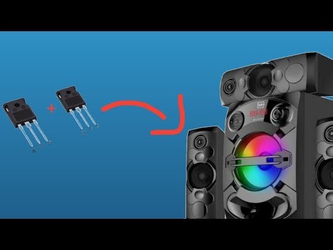 How to make bass powerful amplifier with two transistor