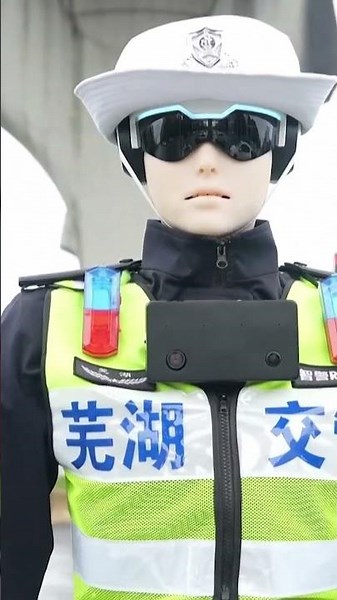 China estrena robot humanoide que controla el tráfico