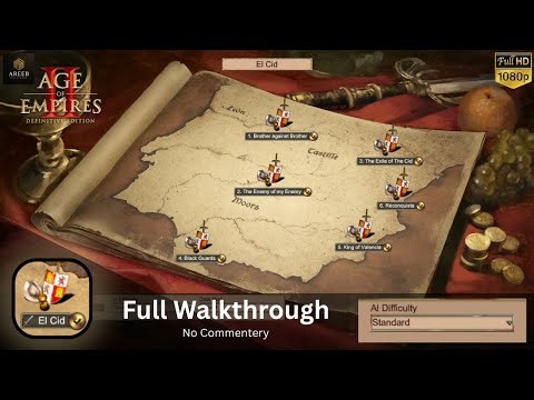 AoE2: DE - El Cid Campaign Full Gameplay Walkthrough (Standard Difficulty)