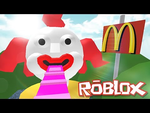 Roblox Adventures / Escape McDonalds Obby / Eaten by an Evil Clown!