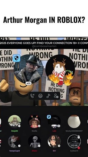 Arthur Morgan talks to normal people in roblox! #va #anime #arthurmorgan #reddeadredemtion2 #reddead