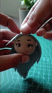 hair style for your fondant figurines...how to make the hair of a fondant girl #youtubeshorts