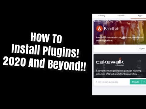 Cakewalk Tutorial how to install plugins 2020