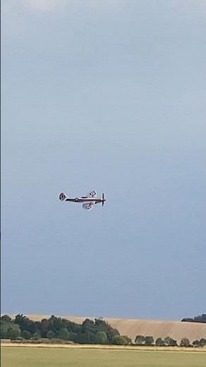 Supermarine Spitfire Mk XIV flyby @ Duxford Battle of Britain airshow 2023