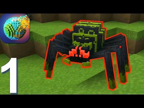 PlanetCraft - Gameplay Walkthrough Part 1 Offline Mode (Android, iOS Gameplay)