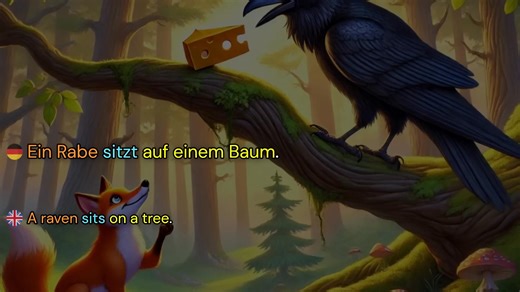 29K views · 826 reactions | Histoires allemandes (B1)/Lukas und sein Traum/Der Fuchs und der Rabe/Die Ameise und die Heuschrecke | Ger Man Vi Bes | Facebook