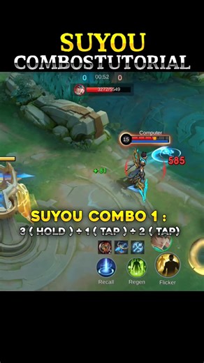 ✅ SUYOU COMBOS TUTORIAL 2 #mobilelegends #mlbb #suyou