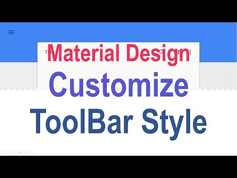 216 Android Custom Toolbar |