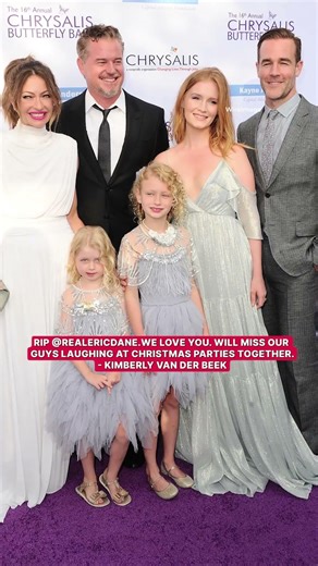 James Van Der Beek's wife Kimberly shares a heartfelt tribute to Eric Dane