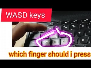 Which fingers should I use for the WASD keys in gaming laptop