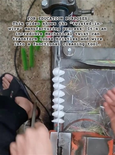 Cleaning Brush Making #shorts #Manufacturing #Industrial #DIY #BrushMaking #Metal #Engineering