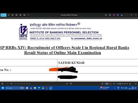 RRB PO MAINS RESULT OUT 2025 ( first time cleared mains 😇) #rrbporesult