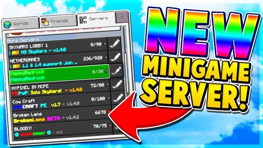 New minigame server in MCPE! - Minecraft PE (Pocket Edition)